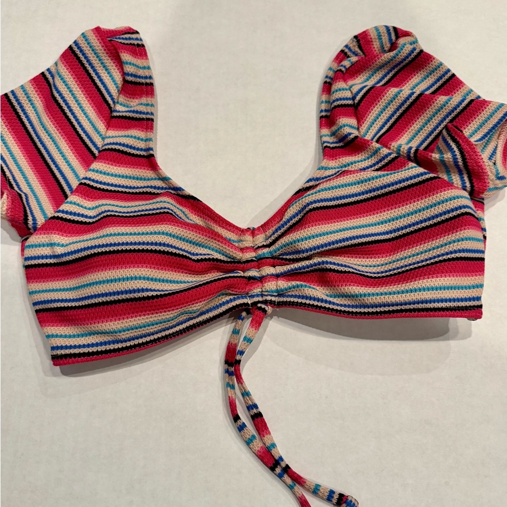 Roxy Colorful Striped Knit Top